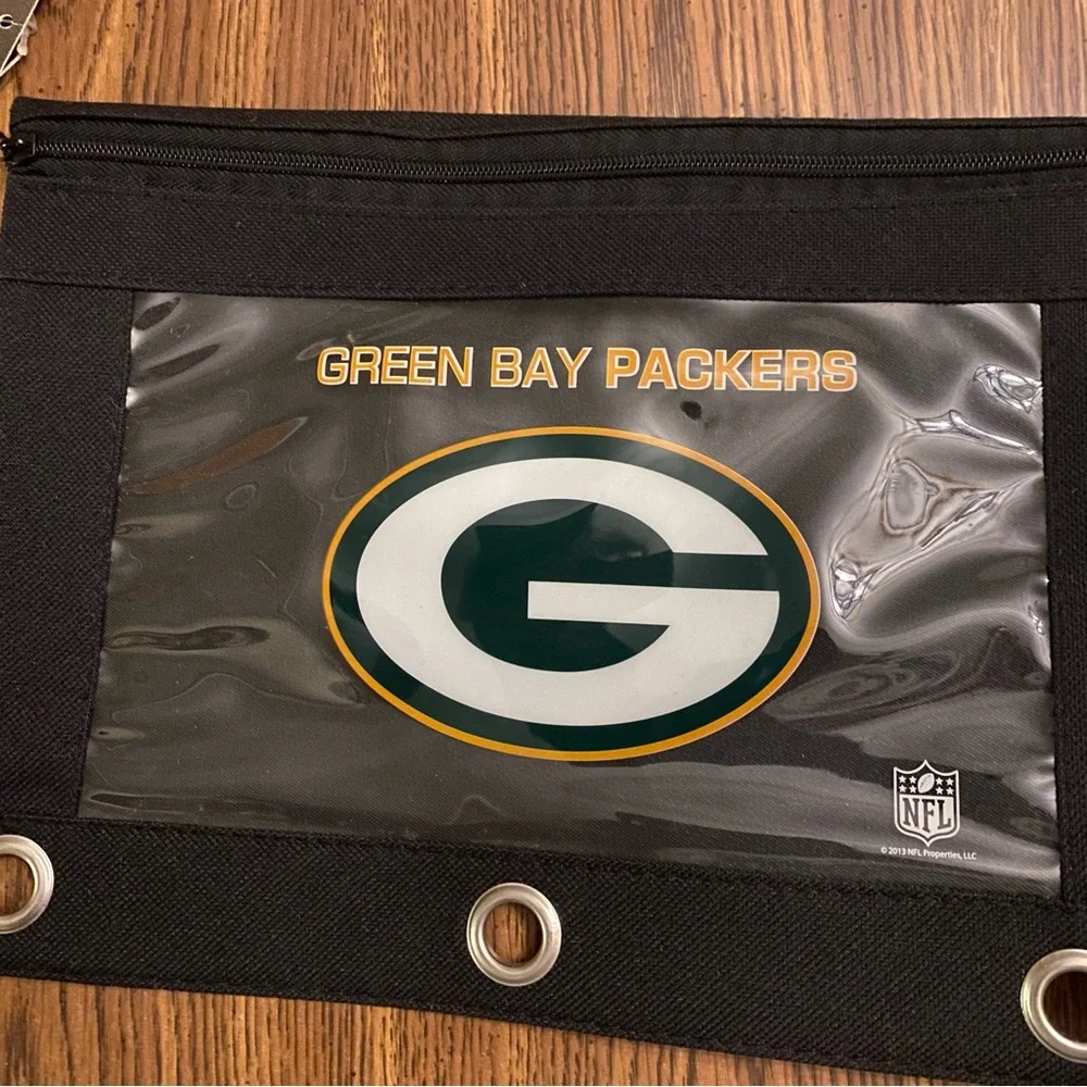 Green Bay Packers NFL Pencil Case with Binder Rings – Officially Licensed